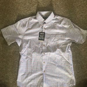 Kirkland medium short sleeve button shirt, brand new